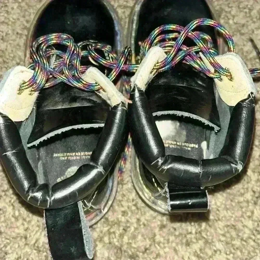 Dr. Martens girls Rainbow Boots